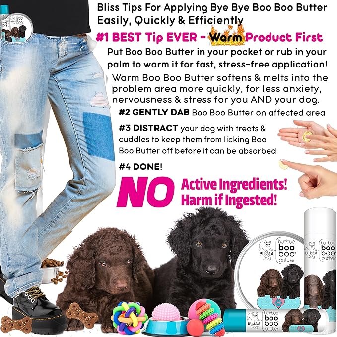 The Blissful Dog Curly-Coat Retriever Boo Boo Butter, 4-Ounce