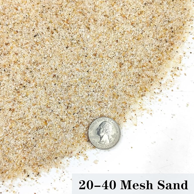 YISZM Aquarium Sand, 10lbs Beige Fish Tank Sand, Aquarium Gravel Substrate for Aquascaping, Vivariums, Terrariums, Plants and Crafts