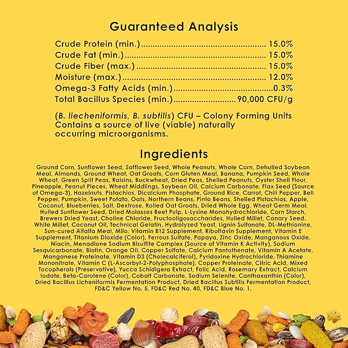 Kaytee Fiesta Macaws Bird Food 25 lb