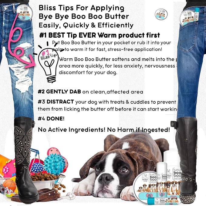 The Blissful Dog BB-BOXER-16OZ Boxer Boo Butter, 16 oz.