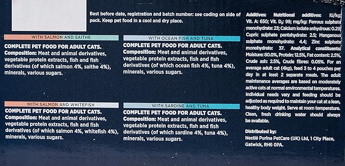 Gourmet Perle Seaside Duos Pouch 12 x 85 g (Pack of 4)