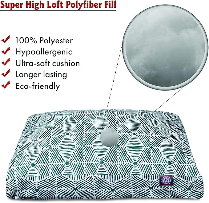 Majestic Pet Charlie Emerald Large Rectangle Pet Bed