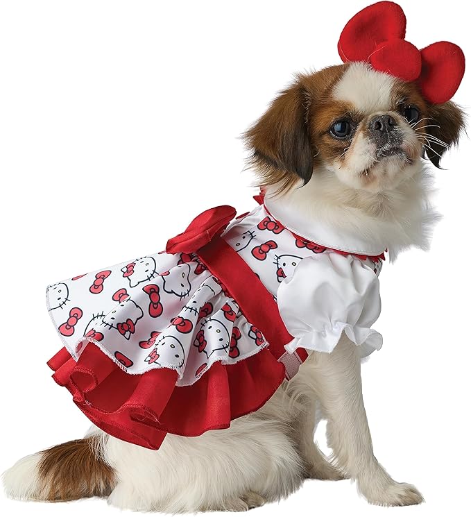 Hello Kitty Classic Pet Party Dress, X-Small for Teacup Sized Dogs
