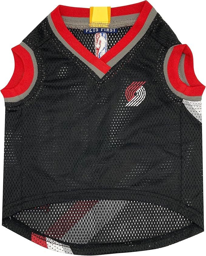 Pets First NBA Portland Trailblazers Dog Jersey, X-Small- Tank Top Basketball Pet Jersey
