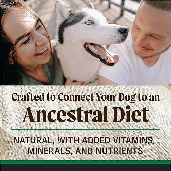 Merrick Grain Free Dry Dog Food Backcountry Bone Broth Coated Kibble Heartlands Recipe with Beef and Bison - 4 lb. Bag
