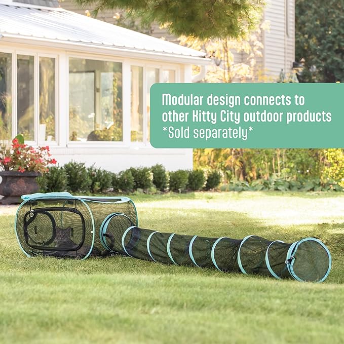 Kitty City Outdoor Catio Furniture and Play Kits for Cats, Outdoor Kennel