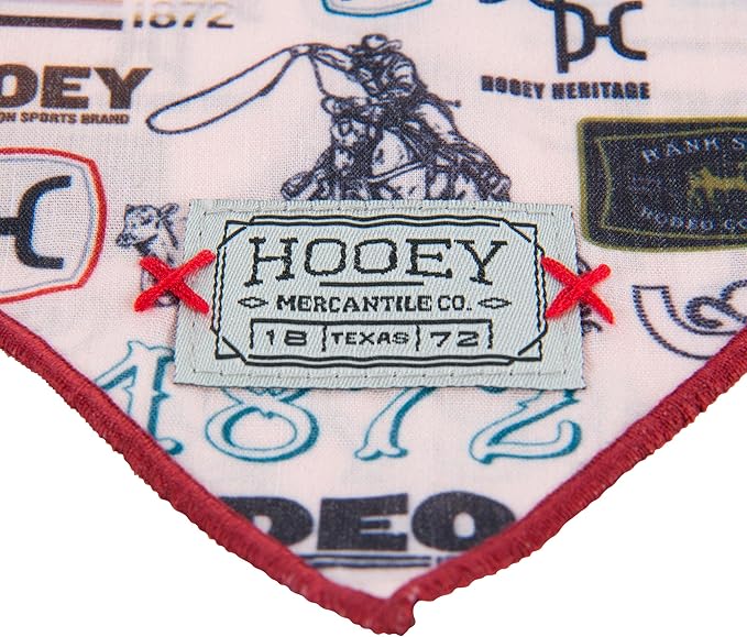 Hooey Nomad Dog Bandana, Polyester Dog Bandana with Graphic-Inspired Prints, Hooey Rodeo