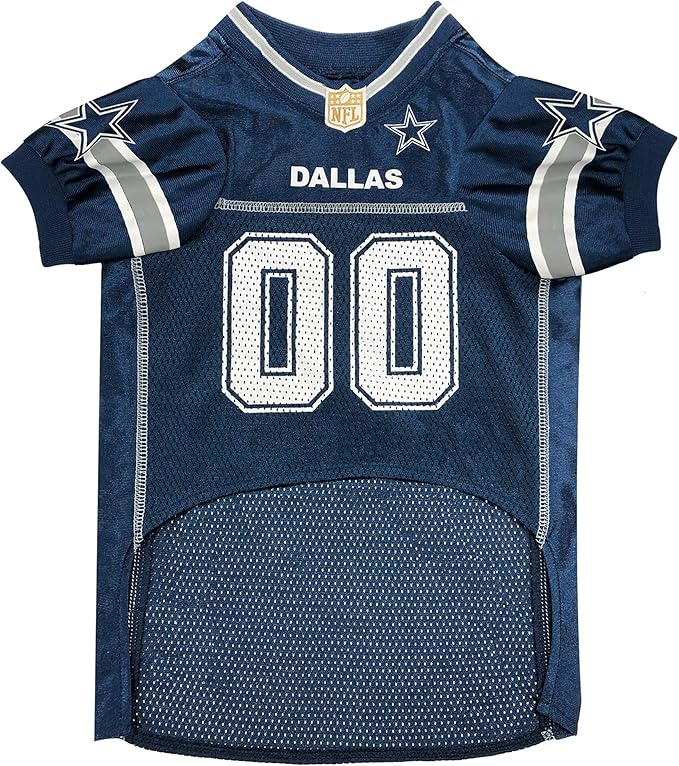 Pets First NFL Dallas Cowboys Dog Jersey, Size 3X-Large, Football Shirt Costume for Pet, Dog Sports T-Shirt, NFL Team Clothing for Cats, Licensed Pet Apparel Available in 7 Sizes and 32 Teams