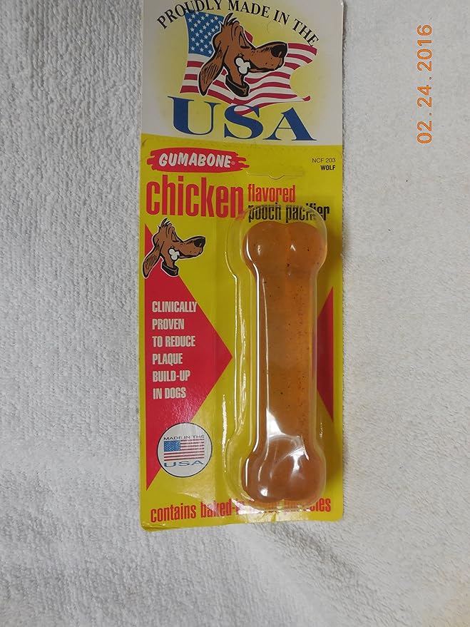 Gumabone Chicken Bone Dog Chew Toy Size: Wolf