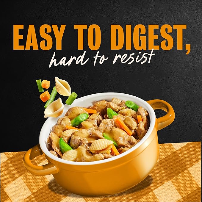 Cesar Home Delights Adult Wet Dog Food Hearty Chicken & Noodle Dinner in Sauce, 3.5 oz. Easy Peel Dog Food Tray, 24 Count (Pack of 1)