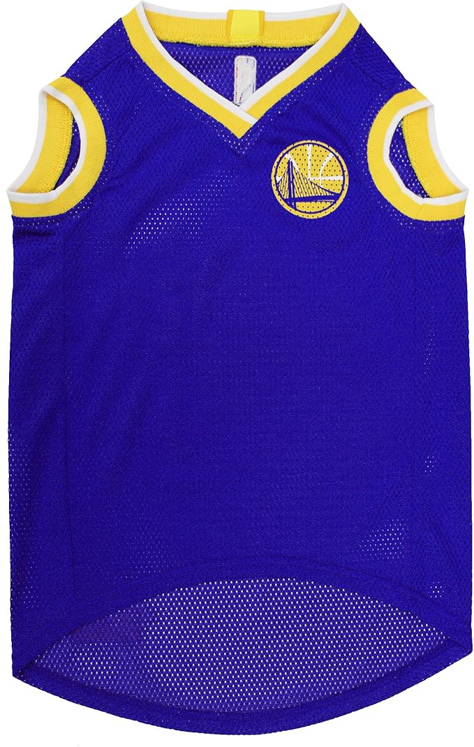 NBA Golden State Warriors Dog Jersey, Large - Tank Top Basketball Pet Jersey (Pack of 2)