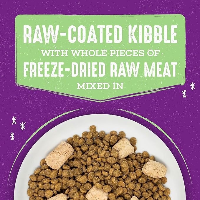 Stella & Chewy's Raw Blend Premium Kibble Cat Food – Grain Free, Protein Rich Meals – Cage-Free Poultry Recipe – 10 lb. Bag