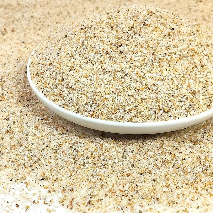 YISZM Aquarium Sand, 10lbs Beige Fish Tank Sand, Aquarium Gravel Substrate for Aquascaping, Vivariums, Terrariums, Plants and Crafts