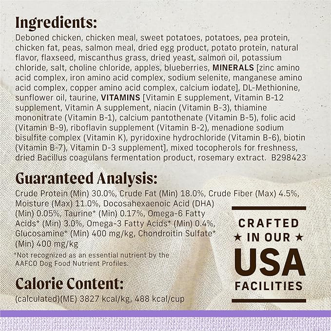 Merrick Lil’ Plates Premium Grain Free Dry Puppy Food for Small Dogs, Real Chicken and Sweet Potato Kibble - 12.0 lb. Bag