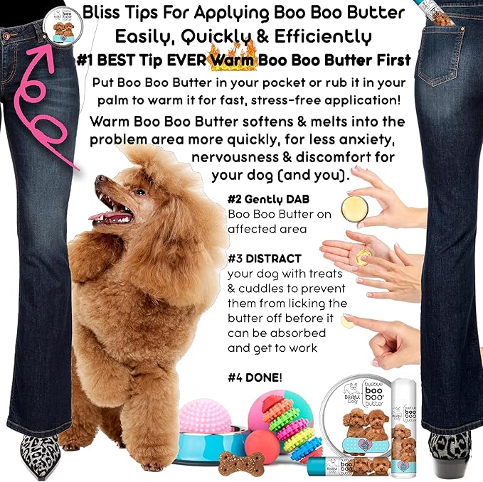 The Blissful Dog BB-POODLE-16OZ Poodle Boo Butter, 16 oz.