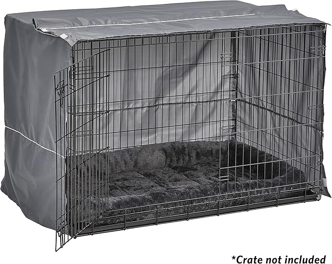 New World Pet Products Dog Crate Comfort Kit, Matching Dog Crate Cover & Dog Bed to Make Your Dog's Crate Their Home, Fits 48-Inch Long Dog Crates, Dog Crate Not Included