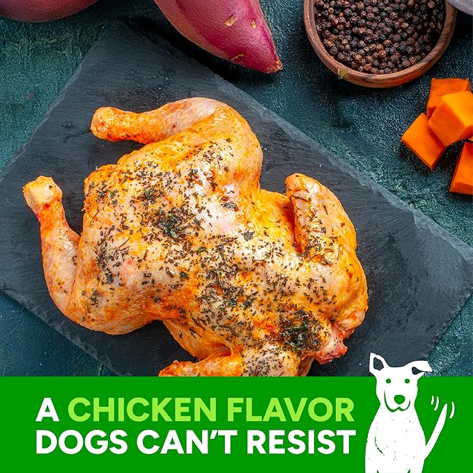 Cloud Star Wag More Bark Less Chicken & Sweet Potato Recipe Grain-Free Jerky Dog Treats 10 Ounce Bag, Model: 693804191113