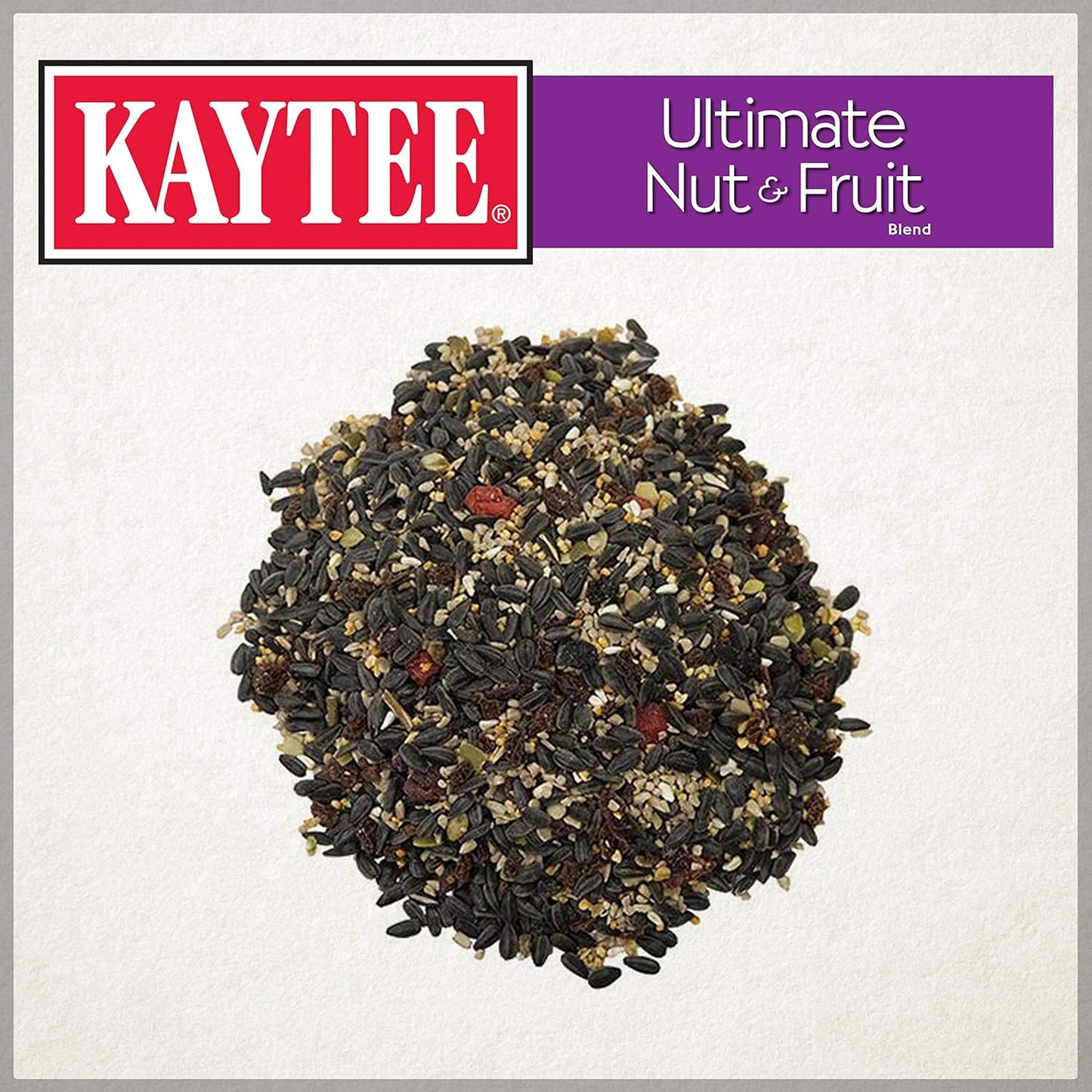 Kaytee Ultimate Nut and Fruit Wild Bird Food for Cardinals, Finches, Chickadees, Nuthatches, Woodpeckers, Grosbeaks, Juncos, 9.75 lb