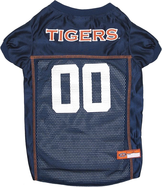 Pets First NCAA College Auburn Tigers Mesh Jersey for DOGS & CATS, X-Large. Licensed Dog Jersey with your Favorite Football/Basketball College Team