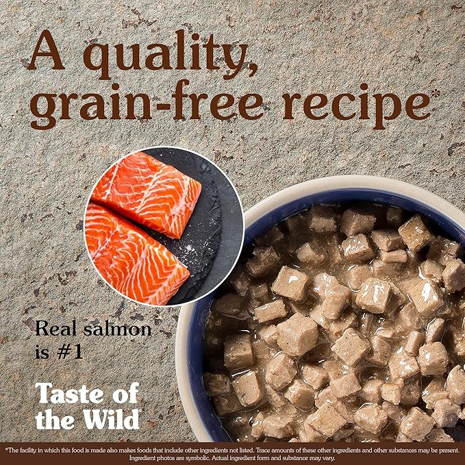 Taste of the Wild Rocky Mountain Feline Recipe with Salmon & Venison in Gravy Canned Cat Food, 3-oz can, Case of 24