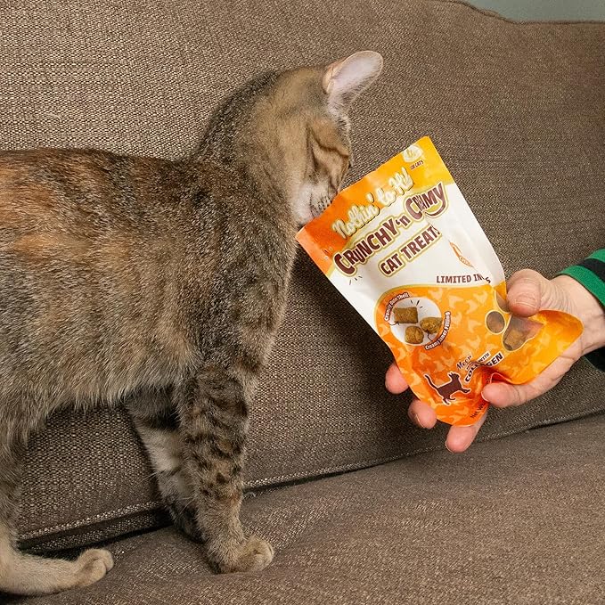 Fieldcrest Farms Nothin’ to Hide Collagen Cat Treats – Chicken Flavor Crunchy & Creamy Cat Snacks, High-Protein Treats for Healthy Skin, Coat & Joints, 3 oz Bag (Pack of 4)