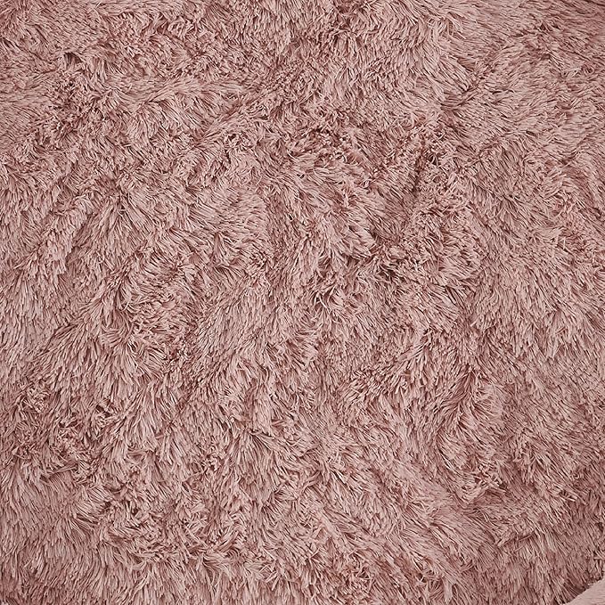 Best Friends by Sheri The Original Calming Donut Dog Bed for Extra-Large Dogs up to 150 lbs, Shag Faux Fur, Dusty Rose, 45" x 45"